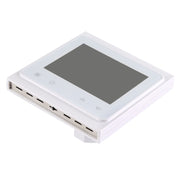 BHT-002GBLW 16A Load Electronic Heating Type LCD Digital Heating Room Thermostat with Sensor & Time Display, WiFi Control(White)