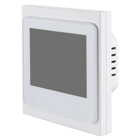 BHT-002GBLW 16A Load Electronic Heating Type LCD Digital Heating Room Thermostat with Sensor & Time Display, WiFi Control(White)