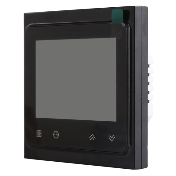 BHT-002GCLW 3A Load Water / Gas Boiler Type LCD Digital Heating Room Thermostat with Time Display, WiFi Control(Black)