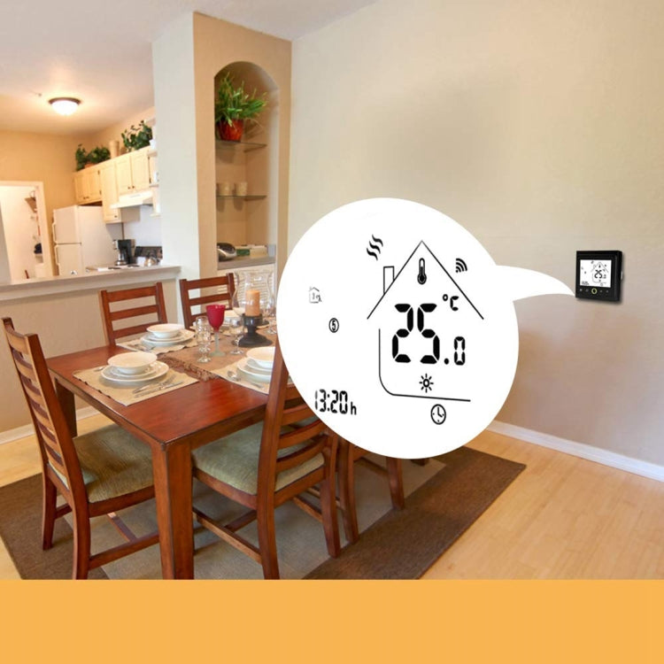 BHT-002GCLW 3A Load Water / Gas Boiler Type LCD Digital Heating Room Thermostat with Time Display, WiFi Control(White) - Indoor Thermometer by PMC TechLife | Online Shopping South Africa | PMC TechLife