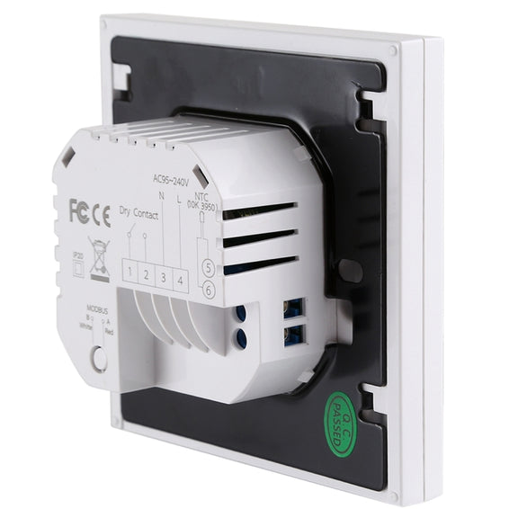BHT-002GCLW 3A Load Water / Gas Boiler Type LCD Digital Heating Room Thermostat with Time Display, WiFi Control(White)