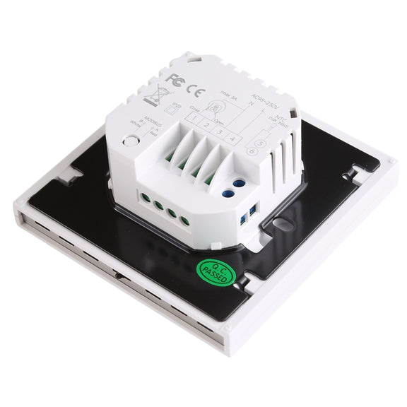 BHT-002GALW 3A Load Water Heating Type LCD Digital Heating Room Thermostat with Time Display, WiFi Control(White)