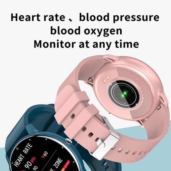 ZL02D 1.28 inch IP67 Water-resistant Steel Band Smart Watch Support Heart Rate Monitoring (Blue)