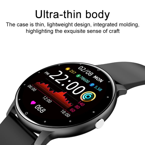 ZL02D 1.28 inch IP67 Water-resistant Steel Band Smart Watch Support Heart Rate Monitoring (Blue)