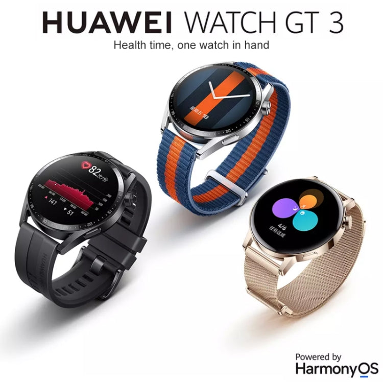HUAWEI WATCH GT 3 Smart Watch 42mm Braided Wristband, 1.32 inch AMOLED Screen, Support Heart Rate Monitoring / GPS / 7-days Battery Life / NFC(Pink)