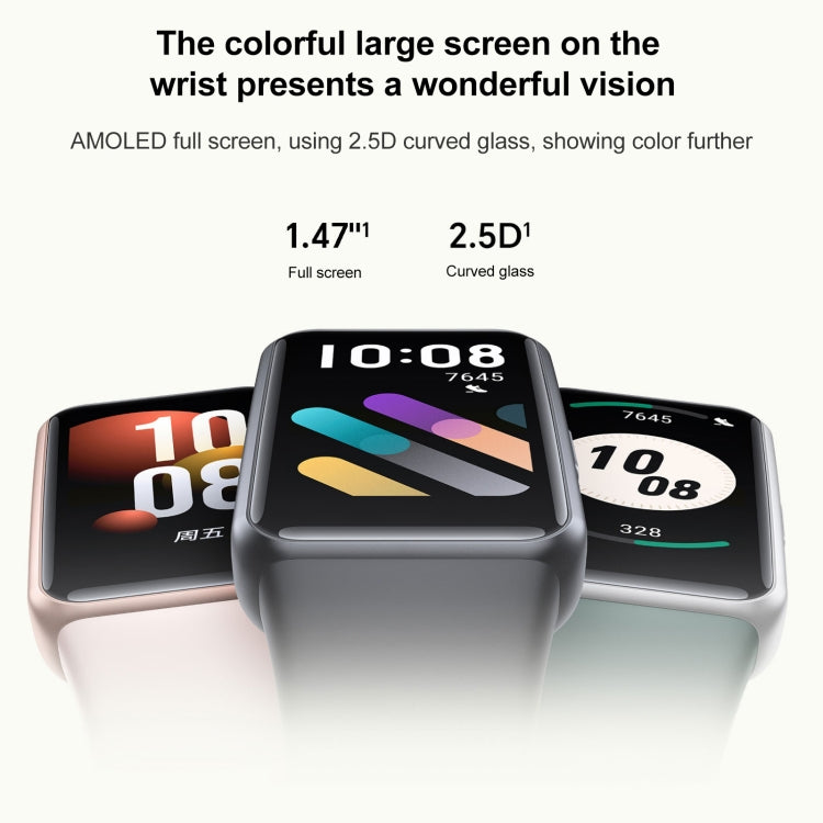 Honor Band 7 NFC, 1.47 inch AMOLED Screen, Support Heart Rate / Blood Oxygen / Sleep Monitoring(Pink) - free shipping - PMC Jewellery - Order now!