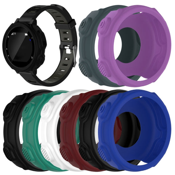 Solid Color Silicone Watch Protective Case for Garmin F235 / F750(White)