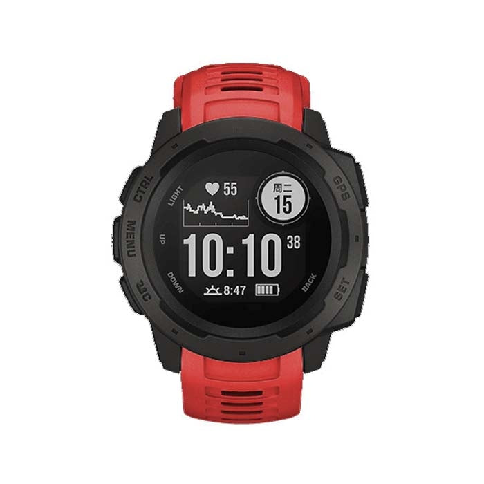 Silicone Watch Band for Garmin Instinct 22mm, Host not Included(Red)