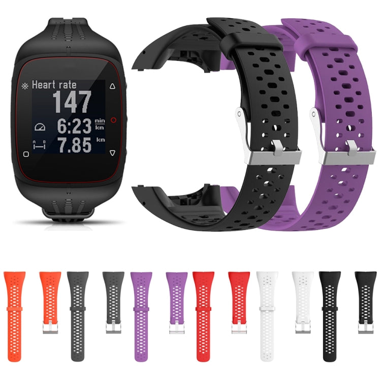 Silicone Sport Watch Band for POLAR M400 / M430(Grey) -  by PMC Jewellery | Online Shopping South Africa | PMC Jewellery | Buy Now Pay Later Mobicred