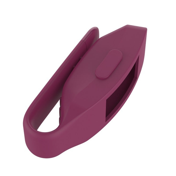 Smart Watch Silicone Clip Button Protective Case for Fitbit Inspire / Inspire HR / Ace 2(Wine Red)