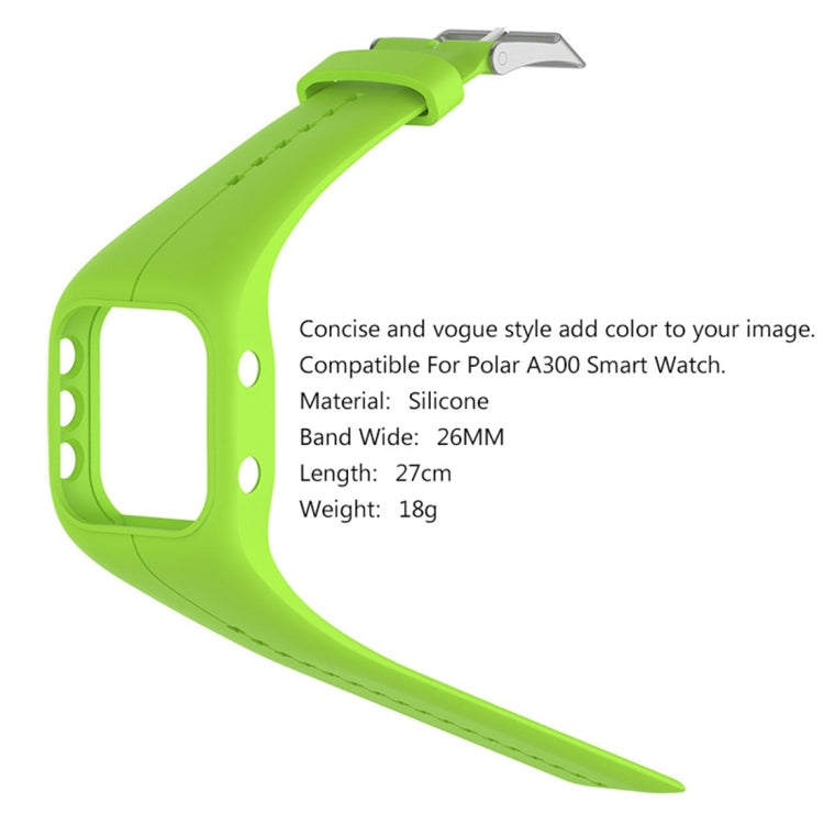 Smart Watch Silicome Watch Band for POLAR A300(White)