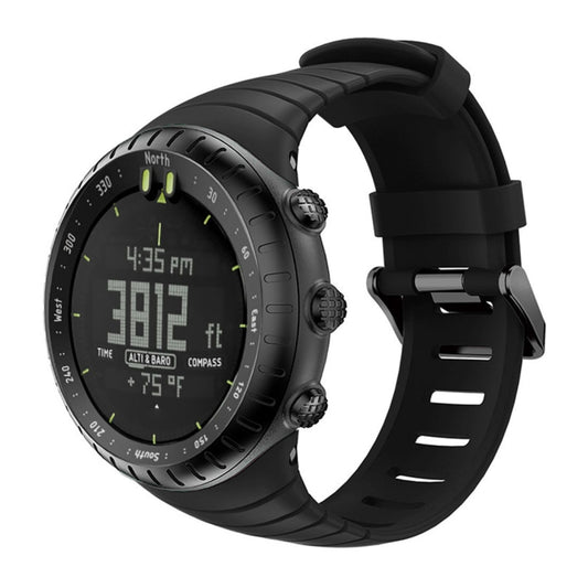 Smart Watch Silicone Watch Band for Suunto Core(Black) -  by PMC Jewellery | Online Shopping South Africa | PMC Jewellery | Buy Now Pay Later Mobicred