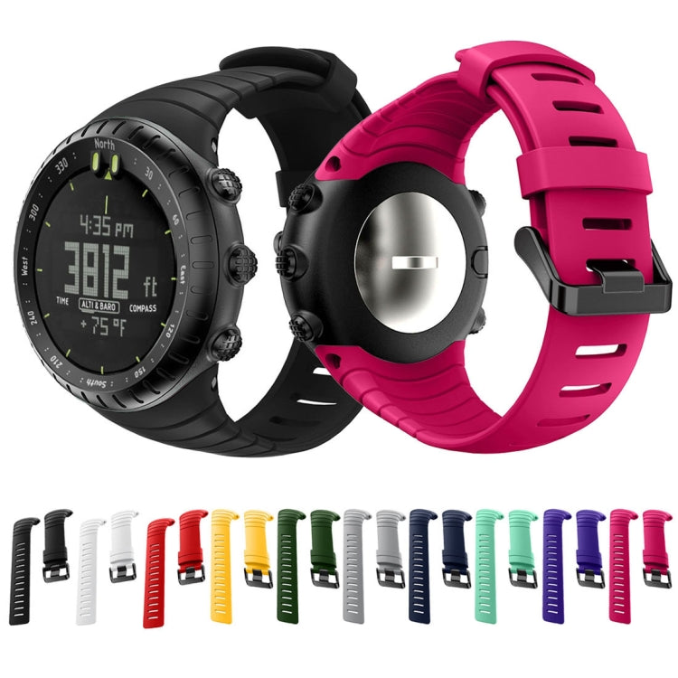 Smart Watch Silicone Watch Band for Suunto Core(Black) -  by PMC Jewellery | Online Shopping South Africa | PMC Jewellery | Buy Now Pay Later Mobicred