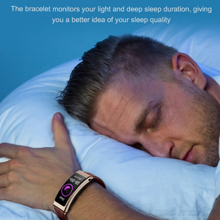 K13 1.14 inch Leather Band Earphone Detachable Smart Watch Support Bluetooth Call (Black) -  by PMC TechLife | Online Shopping South Africa | PMC TechLife