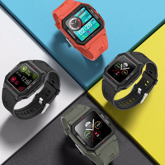 Lokmat FT10 1.3 inch IPS Touch Screen Water-resistant Smart Watch, Support Music Play / Heart Rate / Blood Pressure Monitor(Green)