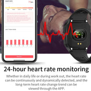 Lokmat FT10 1.3 inch IPS Touch Screen Water-resistant Smart Watch, Support Music Play / Heart Rate / Blood Pressure Monitor(Red) - Smart Watches by Lokmat