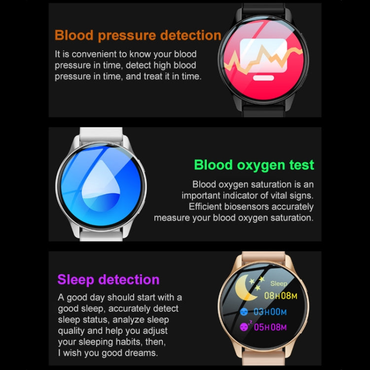 Lokmat T2 Pro 1.28 inch IPS Touch Screen Water-resistant Smart Watch, Support Heart Rate / Blood Pressure Monitor (Pink)