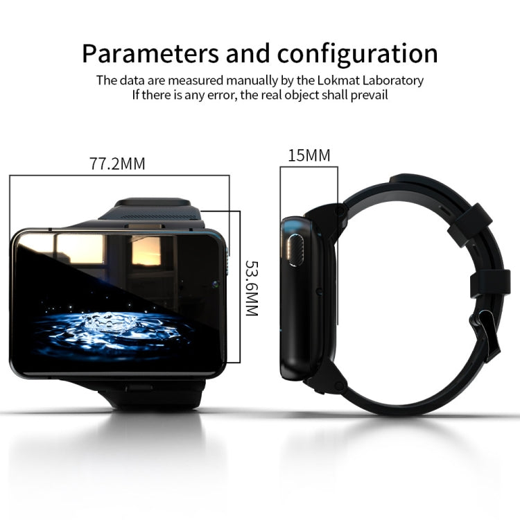 LOKMAT APPLLP Max 4G Call Smart Watch, 2.88 inch MTK6761 Quad Core, 4GB+64GB, Android  9.0, GPS, Heart Rate (Black) - free shipping - PMC Jewellery - Order now!