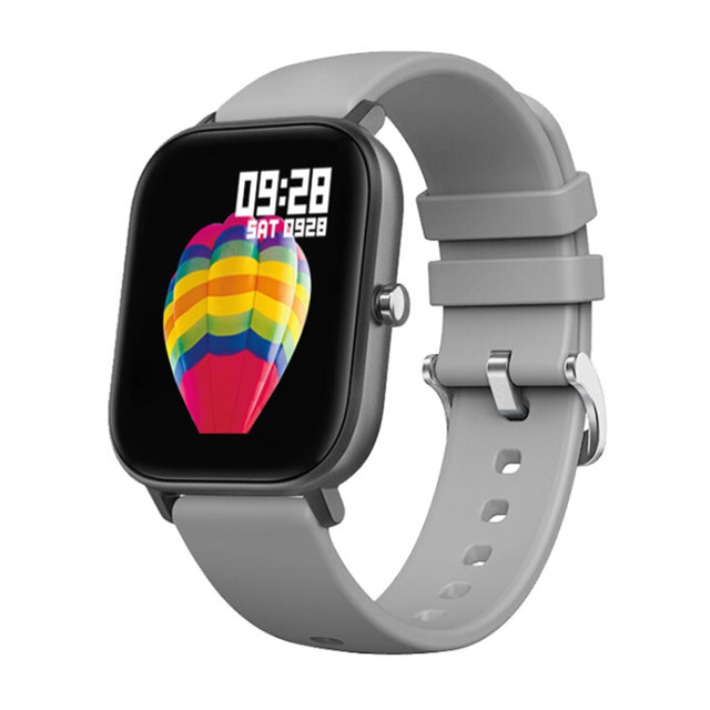 LOKMAT P8 1.4 inch Screen Water-resistant Health Smart Watch, Pedometer / Sleep / Heart Rate Monitor (Silver Grey)