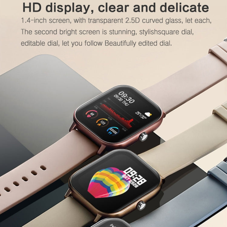 LOKMAT P8 1.4 inch Screen Waterproof Health Smart Watch, Pedometer / Sleep / Heart Rate Monitor (Silver Grey) - free shipping - PMC TechLife - Order now!