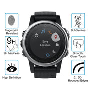 2 PCS ENKAY Hat-Prince for Garmin Fenix 5S Smart Watch 0.2mm 9H Surface Hardness 2.15D Explosion-proof Tempered Glass Screen Film