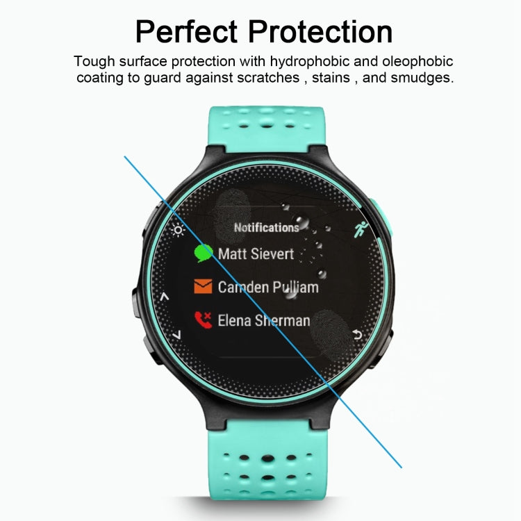 2 PCS ENKAY Hat-Prince for Garmin Compatible witherunner 235 Smart Watch 0.2mm 9H Surface Hardness 2.15D Explosion-proof Tempered Glass Screen Film