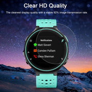 2 PCS ENKAY Hat-Prince for Garmin Compatible witherunner 235 Smart Watch 0.2mm 9H Surface Hardness 2.15D Explosion-proof Tempered Glass Screen Film
