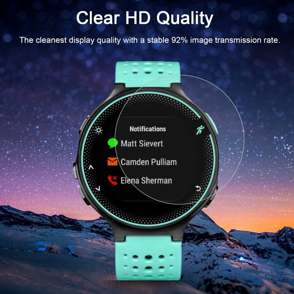 2 PCS ENKAY Hat-Prince for Garmin Compatible witherunner 235 Smart Watch 0.2mm 9H Surface Hardness 2.15D Explosion-proof Tempered Glass Screen Film