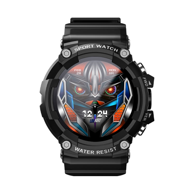 LOKMAT ATTACK 3 1.28 inch TFT Screen Sports Fitness Smart Watch, Support Bluetooth Call(Black)