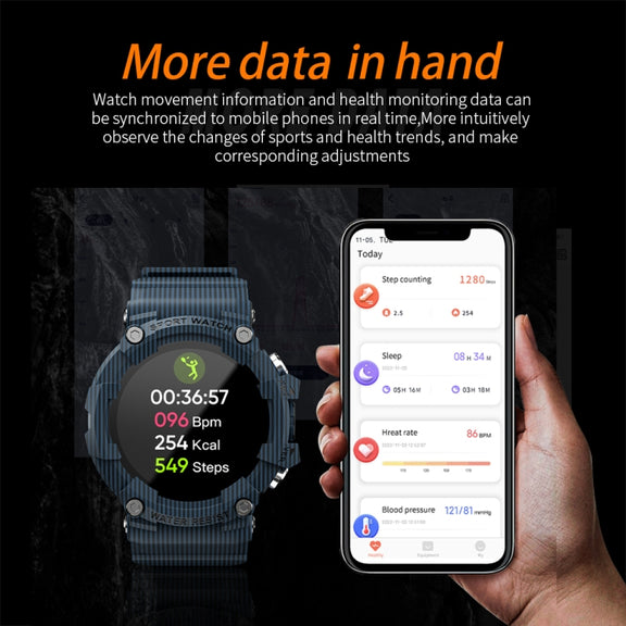 LOKMAT ATTACK 3 1.28 inch TFT Screen Sports Fitness Smart Watch, Support Bluetooth Call(Black)