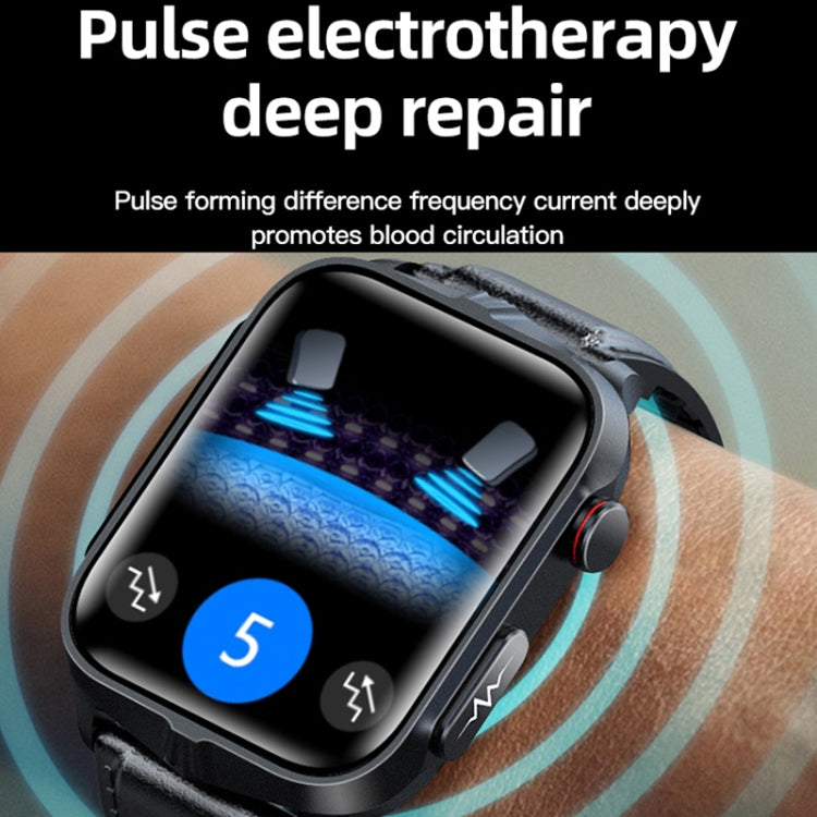 TK11P 1.83 inch IPS Screen IP68 Waterproof Silicone Band Smart Watch, Support Stress Monitoring / ECG (Black) - free shipping - PMC TechLife - Order now!