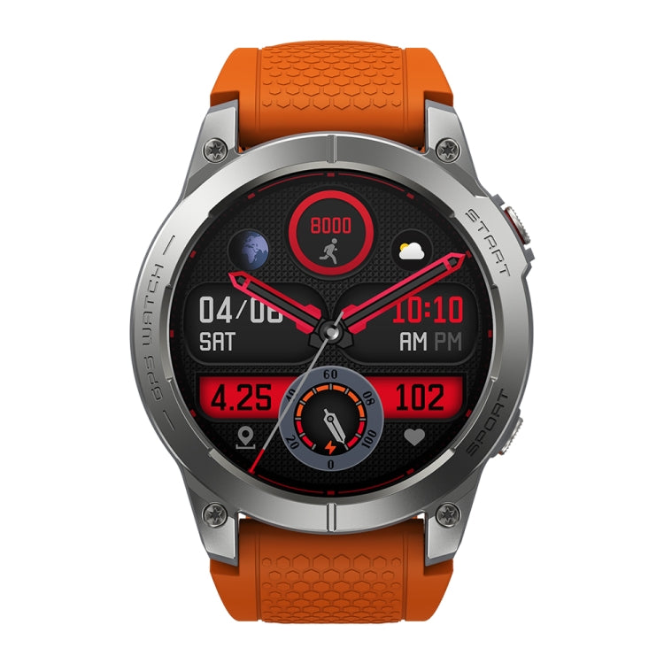Zeblaze Stratos 3 1.43 inch AMOLED Screen IP68 Waterproof Smart Watch, Support Bluetooth Call / GPS (Orange) - free shipping - PMC Jewellery - Order now!