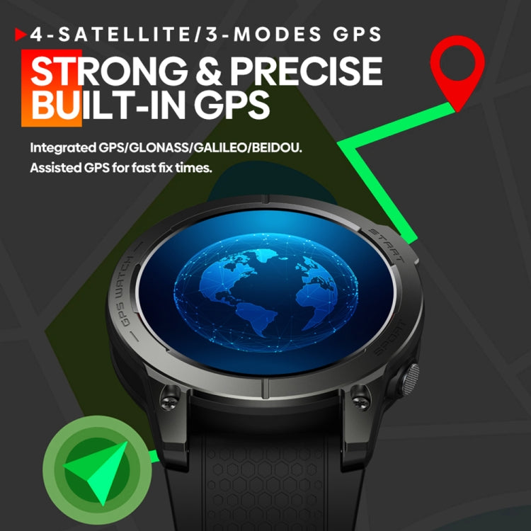 Zeblaze Stratos 3 1.43 inch AMOLED Screen IP68 Waterproof Smart Watch, Support Bluetooth Call / GPS (Orange) - free shipping - PMC Jewellery - Order now!