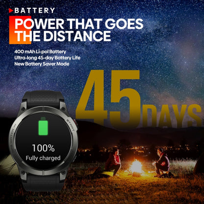 Zeblaze Stratos 3 1.43 inch AMOLED Screen IP68 Waterproof Smart Watch, Support Bluetooth Call / GPS (Orange) - free shipping - PMC Jewellery - Order now!
