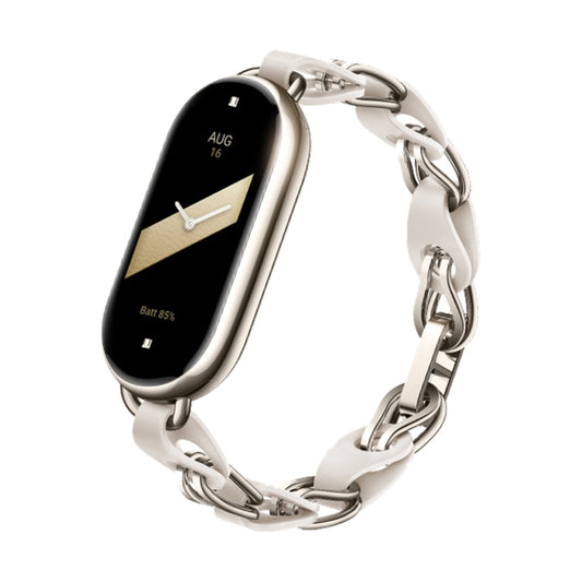 Original For Xiaomi Mi Band 8 Fashion Stainless Steel Bracelet (White) - free shipping - PMC Jewellery - Order now!