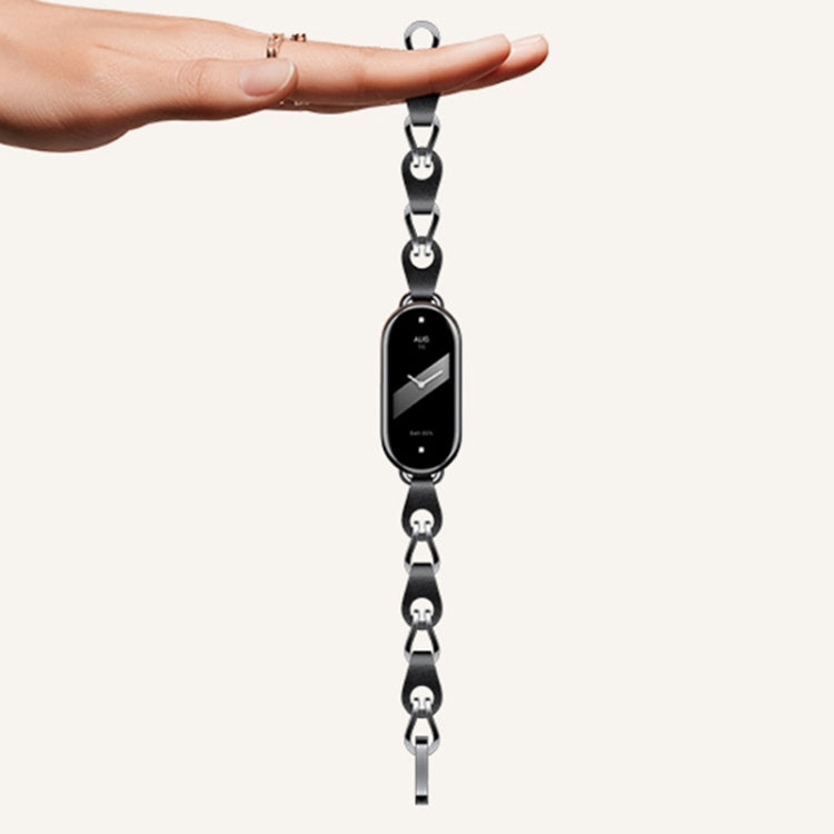 Original For Xiaomi Mi Band 8 Fashion Stainless Steel Bracelet (White)