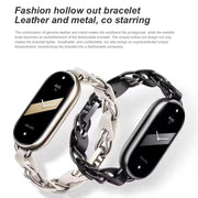 Original For Xiaomi Mi Band 8 Fashion Stainless Steel Bracelet (White)