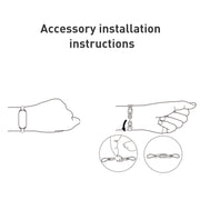 Original For Xiaomi Mi Band 8 Fashion Stainless Steel Bracelet (White)