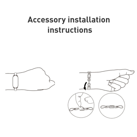 Original For Xiaomi Mi Band 8 Fashion Stainless Steel Bracelet (White)