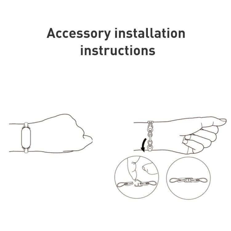 Original For Xiaomi Mi Band 8 Fashion Stainless Steel Bracelet (White)