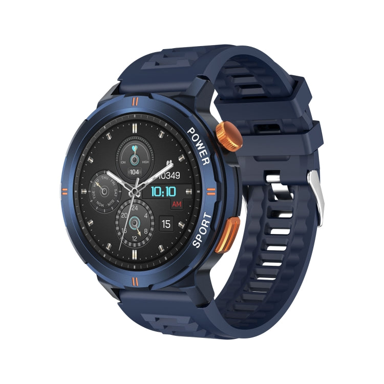 M52 1.43 inch Screen IP68 Waterproof Smart Watch, Support Bluetooth Call / Heart Rate (Blue) - Smart Watches by PMC TechLife | Online Shopping South Africa | PMC TechLife | Buy Now Pay Later Mobicred