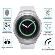 2 PCS ENKAY Hat-Prince for Samsung Gear S2 Smart Watch 0.2mm 9H Surface Hardness 2.15D Explosion-proof Tempered Glass Screen Film