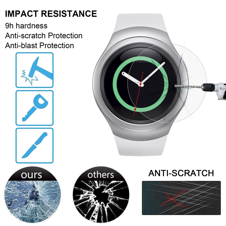 2 PCS ENKAY Hat-Prince for Samsung Gear S2 Smart Watch 0.2mm 9H Surface Hardness 2.15D Explosion-proof Tempered Glass Screen Film - Screen Protector by ENKAY | Online Shopping South Africa | PMC TechLife | Buy Now Pay Later Mobicred