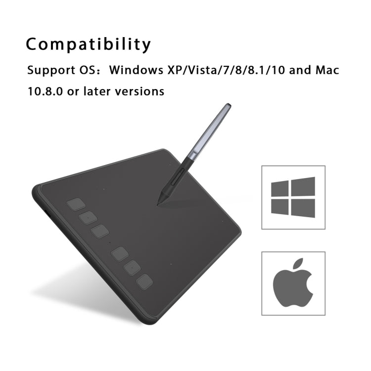 HUION Inspiroy Series H640P 5080LPI Professional Art USB Graphics Drawing Tablet for Windows / Mac OS, with Battery-free Pen - free shipping - PMC Jewellery - Order now!
