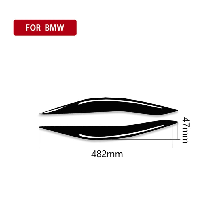 For BMW 5 Series F10 2014-2016 Car Lamp Eyebrow Decorative Sticker,Left and Right Drive Universal - Decorative Strip by PMC TechLife | Online Shopping South Africa | PMC TechLife