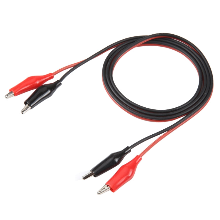 Dual Alligator Clip Test Lead Probe Cable, Length: 1m - free shipping - PMC TechLife - Order now!