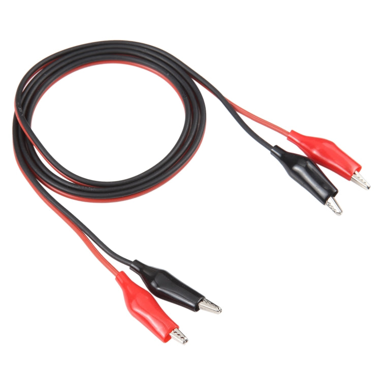 Dual Alligator Clip Test Lead Probe Cable, Length: 1m - free shipping - PMC TechLife - Order now!