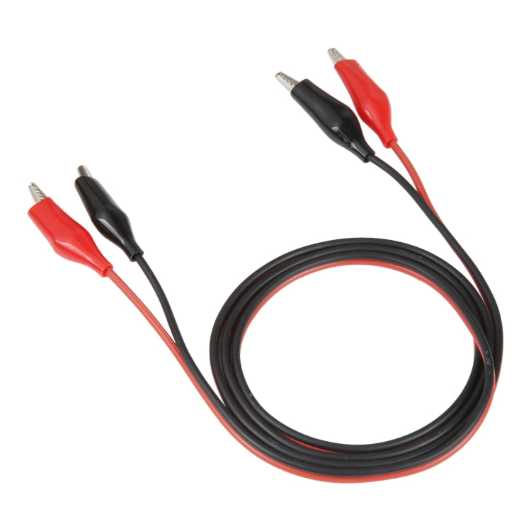Dual Alligator Clip Test Lead Probe Cable, Length: 1m - free shipping - PMC TechLife - Order now!