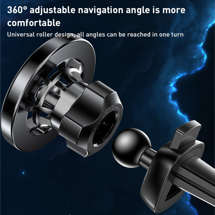 Yesido C158 2 in 1 Magnetic Ring Car Dashboard Air Vent Phone Holder (Black) - Universal Car Holders by Yesido | Online Shopping South Africa | PMC TechLife | Buy Now Pay Later Mobicred