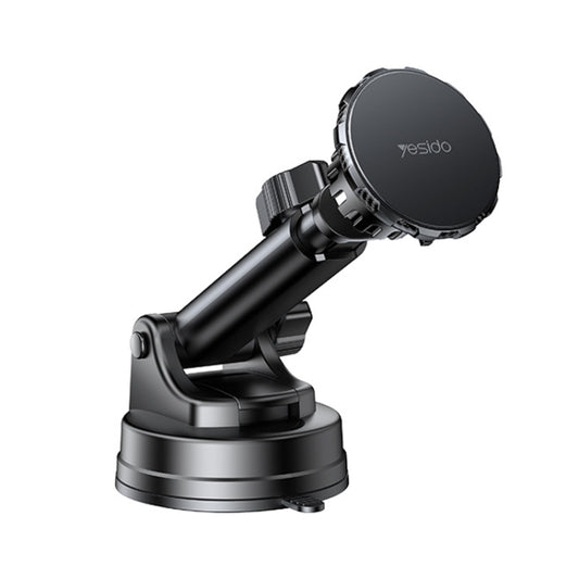 Yesido C160 Suction Cup Type Telescopic Rod Magnetic Car Phone Holder (Black) - Universal Car Holders by Yesido | Online Shopping South Africa | PMC Jewellery | Buy Now Pay Later Mobicred